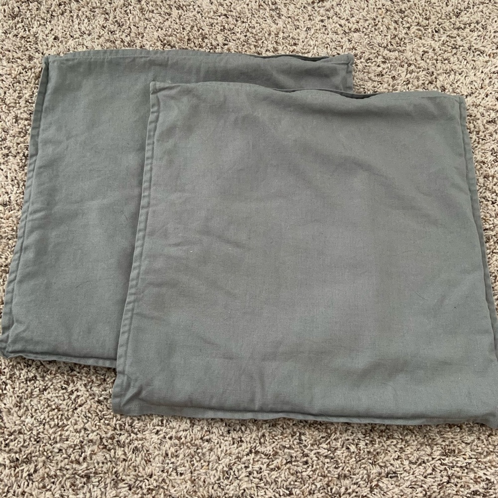 IKEA Gurli Gray 20”x20” Pillow Covers- Set of 2